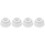 4Pcs White Rubber Stopper Caps for Pool Ladder Bumpers Easy Install 1