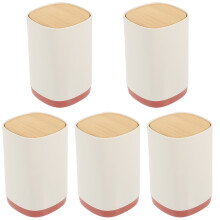 5Pcs Pink Floss Pick Holder Press Lip Dispenser Large Capacity Box