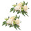4 Pcs Artificial Rose Candle Ring Tea Light Holder 3