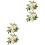 4 Pcs Artificial Rose Candle Ring Tea Light Holder 5