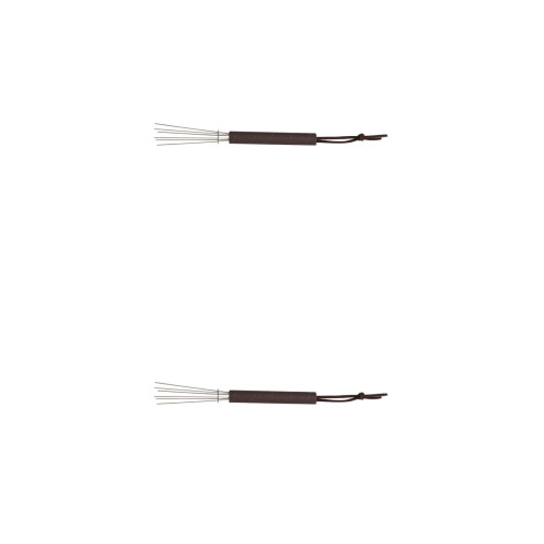 2Pcs Brown Coffee Stirrer Needles for Accurate Powder Distribution