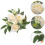 4 Pcs Artificial Rose Candle Ring Tea Light Holder 11