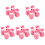 20Pcs Pink Cat Paw Booties Rubber Covers Adjustable Anti- 1