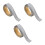 3 Rolls Grey Foam DIY Wall Trim Molding Peel and Stick Decorative 6