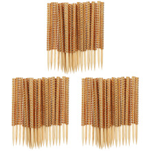 90Pcs Khaki Bamboo Candy and Fruit Picks for Cake and Dessert