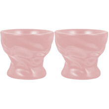 2Pcs Pink Ceramic Salad Bowl for Home Use Soup Fruit Dessert Bowl