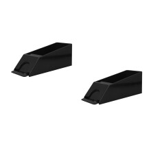 2Pcs Black Acrylic Card Dealer Shoe Portable Durable Household Desktop
