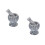 2Sets Natural Marble Garlic Pounder and Grinding Bowl for Kitchen 1