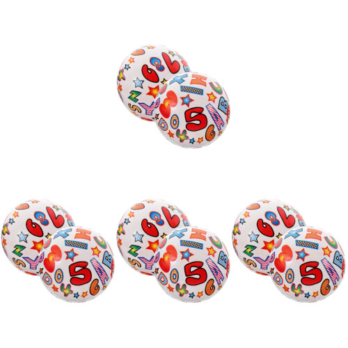 8Pcs Portable Inflatable Beach Balls Assorted Colors for Summer Fun