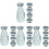 4Sets Decorative Japanese Style Sake Set Ceramic Pot and Delicate Cups 1