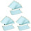 12Pcs Blue Dessert Paper for 1