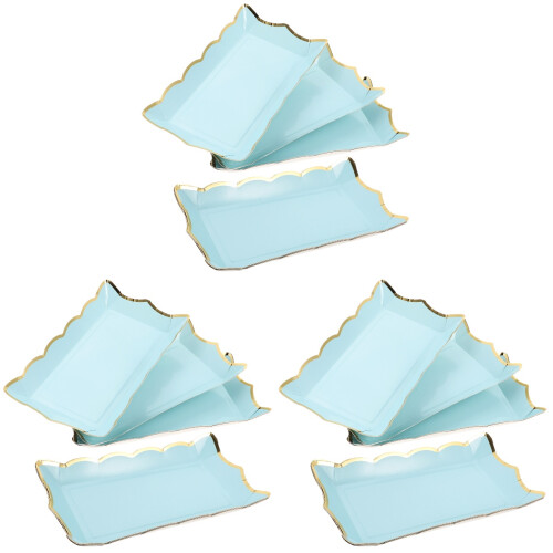 12Pcs Blue Dessert Paper for