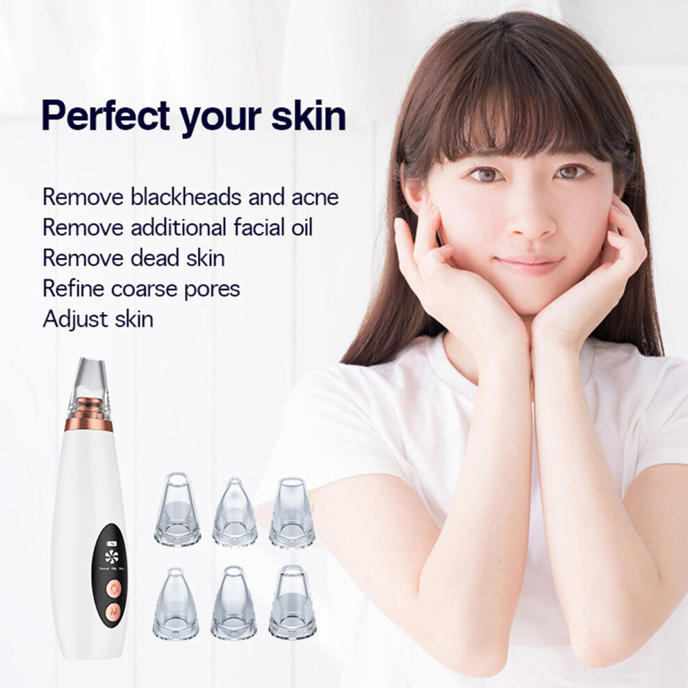 White Blackhead Vacuum Cleaner Multi-Functional Facial Pore Suction Cleaner