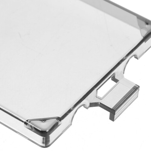 Splash Proof Clear Outlet Covers Grey Plastic Power Outlet Box for Home Use 1 Pack 2