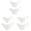6Pièces Pots Sauce Bateaux Céramique Usage Cuisine 2