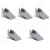 5Pcs Table Side Cup Clip Desk Edges Grey Holder for Home Use 3