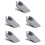5Pcs Table Side Cup Clip Desk Edges Grey Holder for Home Use 6