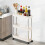 3-Tier Narrow Rolling Storage Cart with Shelves 6