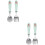 2Sets Draagbaar Baby ABS Roestvrij 6