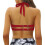 Top de bikini triangular con relleno graduado para mujer (Indonesia) 5