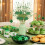 St. Patrick's Day green shamrocks cutouts 2