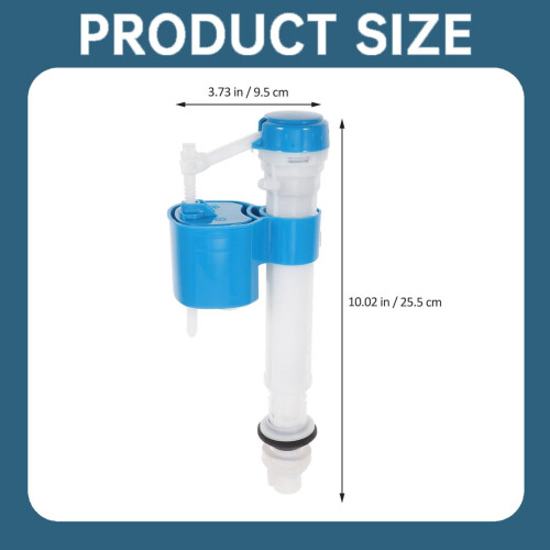 Toilet Flush Repair Kit | Complete Fill Valve Replacement & Conversion System with Float Components 2