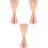 3Pièces Jigger Cocktail Inoxydable Rose, Double Tête Facile 2