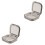 2Pcs Practical Grey Pills Case Compact Portable Pills Storage Box 2