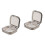 2Pcs Practical Grey Pills Case Compact Portable Pills Storage Box 3