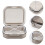 2Pcs Practical Grey Pills Case Compact Portable Pills Storage Box 7