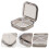 2Pcs Practical Grey Pills Case Compact Portable Pills Storage Box 9