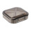 2Pcs Practical Grey Pills Case Compact Portable Pills Storage Box 11