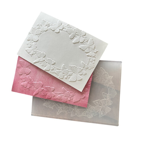 Textured Embossing Folder Butterfly Flower Tree Embossing Stencils Textured Scrapbooking Templates for Card Making 1