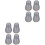 8 Pcs Earplugs Ear Beans Stethoscope Pvc 2
