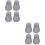 8 Pcs Earplugs Ear Beans Stethoscope Pvc 5