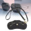 Sunglasses Case with Organizer, Portable Snap Button with Wrist Strap Neck Strap Black 6