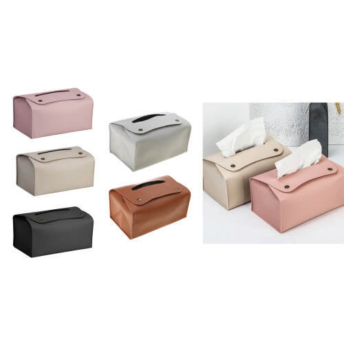 Αδιάβροχη θήκη χαρτομάντιλων από δέρμα PU, πρακτικό κουτί διανομής χαρτομάντιλων, 1
