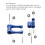 Promoto MX 1/4 Rear Knuckle Pull Rod Blue 4