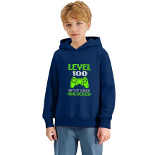 100 Days of School Hoodie for Kids Casual Pullover