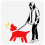 Στένσιλ Banksy Fallen Angel11,8"x11,8", Επαναχρησιμοποιήσιμο πρότυπο τέχνης DIY για ξύλο, τοίχο 8