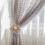 Minkissy 2Pcs Boho Flower Curtain Tiebacks Light Brown Adjustable Holdbacks for Sheer Drapes Home Decor 7