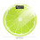 Smart Electronic Scale with Fruit Pattern，Home Weight Scale Glass Panel USB Charging with Temperature Function 3