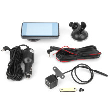 Dash Camera With Night Vision And G Sensor, Full HD Dual Lens Dashcam Featuring Loop Recording Wide Angle Parking Mode Waterproof Rear View And Adas
