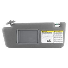 Einfach zu montierende Sonnenblende Fahrerseite, grau, Ersatz für Toyota Tacoma (2005–2012), mit Schminkspiegel, langlebig, weich, komfortabel,