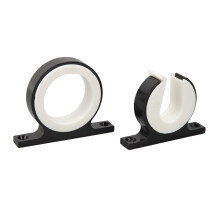 Snap Lock Rod Storage Rack, Rotating Nylon Insert with Aluminum Alloy Material, Durable and Scratch-Resistant Horizontal Mounting, Universal Fit for
