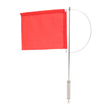 Drapeau de sécurité portable pour hayon avec entretoise de suspension, finition antirouille résistante à la décoloration, matériau en nylon