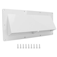 Replacement RV Range Hood Vent, High Impact Resistant RV Stove Exhaust Cover with Hardware Included for Motorhomes, Trailers, Campers, Enhanced