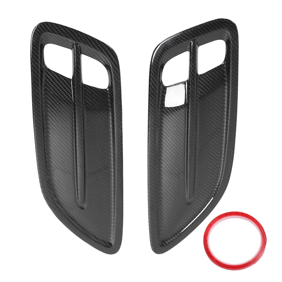 Luxury Looking Carbon Fiber Hood Scoop Vent, 3K Glossy Prepeg Dry Carbon Fiber Air Flow Intake Cover With Stain Resistance And Aerodynamic Design, 9557311104411