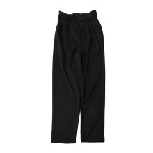 Pantaloni scolastici da ragazzo con vita regolabile, passanti per cintura, tessuto elasticizzato bidirezionale, classico pantalone nero, tasche