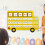 Bus Pocket Chart Classroom Organizer Teacher Accessories Educational Durable for 8